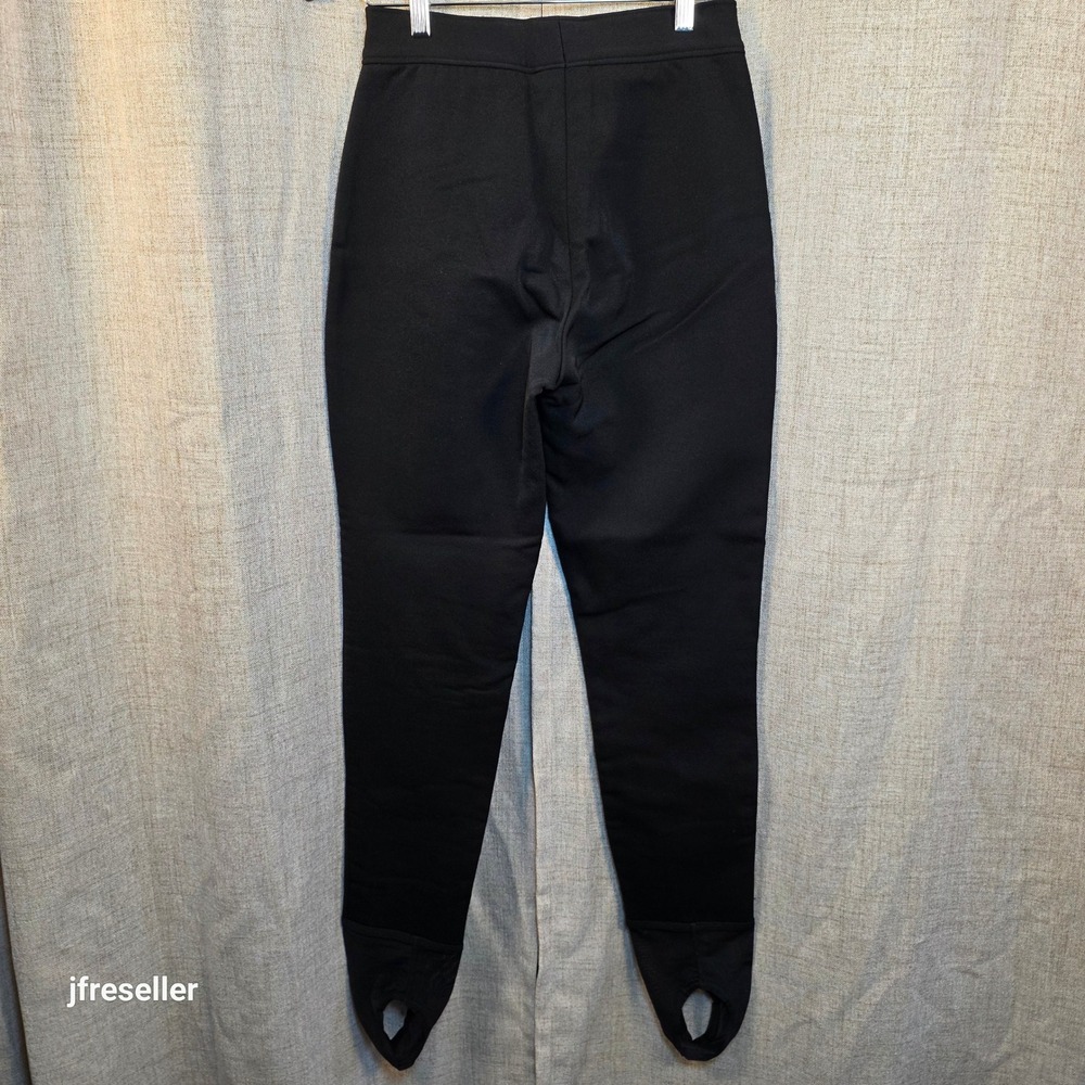 Vintage Edelweiss Schoeller Wool Blend Stirrup Ski Pants Black Womens 10 USA 80s - Picture 8 of 8